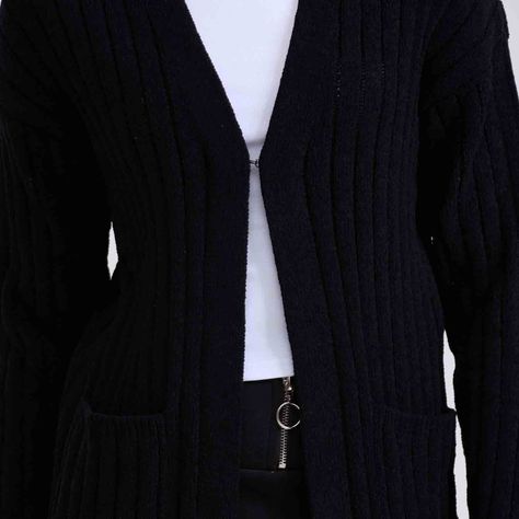 Sweater Mujer Tapado Negro I-3