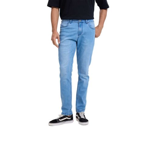 Jeans Hombre Slim Retro Wash Azul Fashion's Park-0