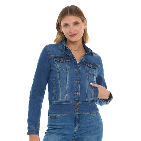 Chaqueta Mujer Clásica Azul Fashion's Park-0