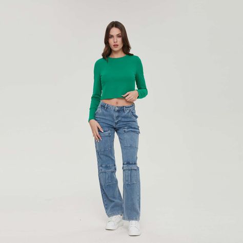 Polera Mujer Rib Liso / Rapport Verde-3