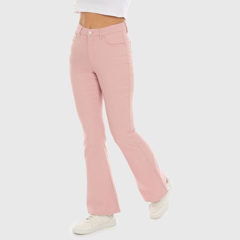 Jeans Mujer Flare Color Marsala Fashion's Park-1