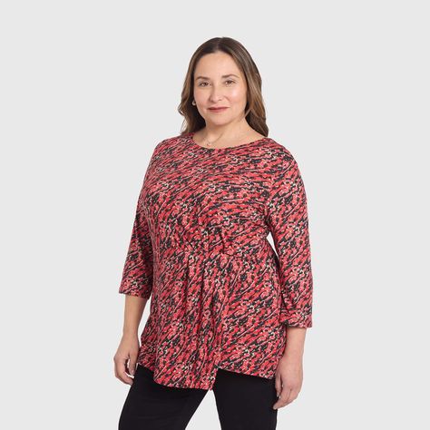 Polera Mujer Estampada Rojo Fashion´s Park-1