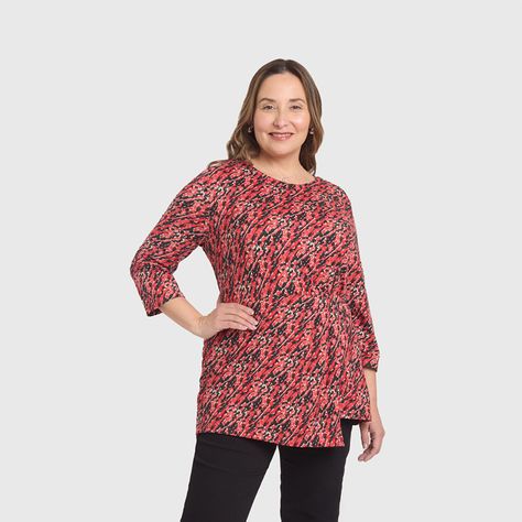 Polera Mujer Estampada Rojo Fashion´s Park-3