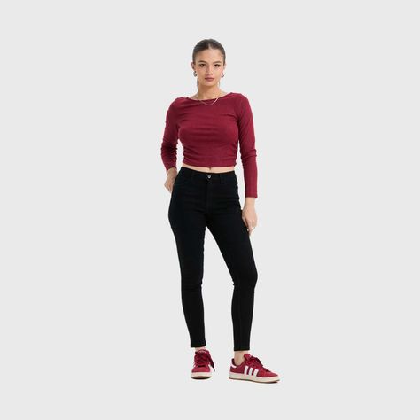 Jeans Mujer Super Skinny Emilia Negro Fashion's Park-3
