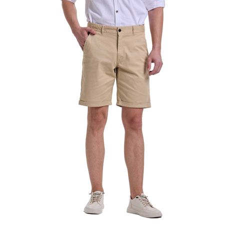 Bermuda Hombre Lino Beige Fashions Park-0