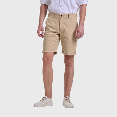 Bermuda Hombre Lino Beige Fashions Park-1