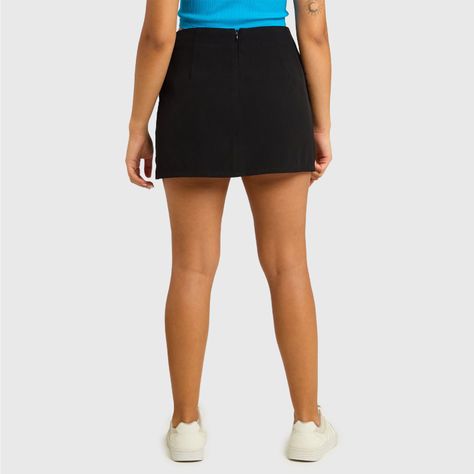 Falda Mujer Hebillas Negro Fashion's Park-2