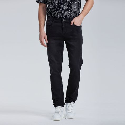 Jeans Skinny 101 Negro Hombre-0