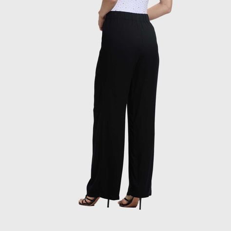 Pantalón Mujer Recto Negro Fashion's Park-2