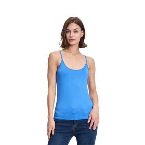 Polera Mujer Peto Pabilo Liso Azulino Fashions Park-0