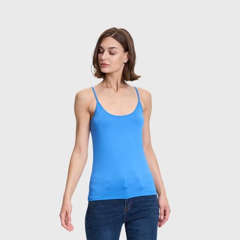 Polera Mujer Peto Pabilo Liso Azulino Fashions Park-1