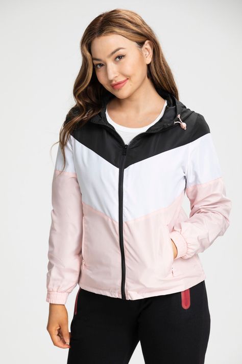 Chaqueta Cortaviento Tricolor Mujer Deportiva-0