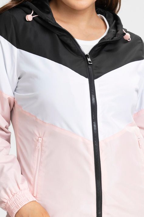 Chaqueta Cortaviento Tricolor Mujer Deportiva-1