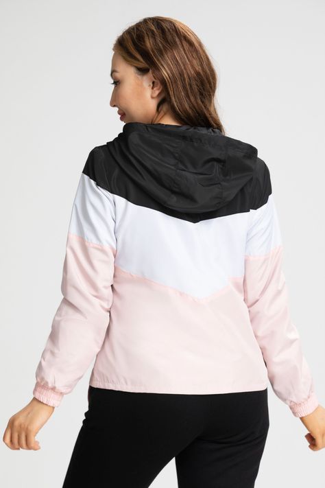 Chaqueta Cortaviento Tricolor Mujer Deportiva-2