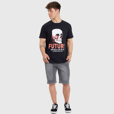 Polera Calavera Negro I Hombre-3