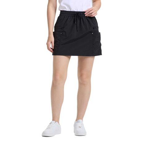 Falda Mujer Cargo Negro Fashion's Park-0