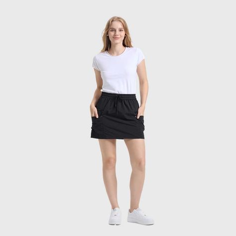 Falda Mujer Cargo Negro Fashion's Park-3