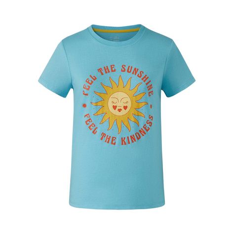 Polera Niña Print Celeste Ii Fashion's Park-0