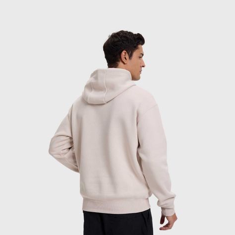 Polerón Hombre Hoodie Print Beige Claro Fashion's Park-2