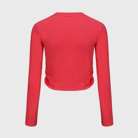Polera Niña Recogido Fijo Turquesa Oscuro-1