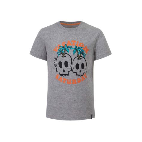 Polera Niño Básico Gris Melange Fashion's Park-0