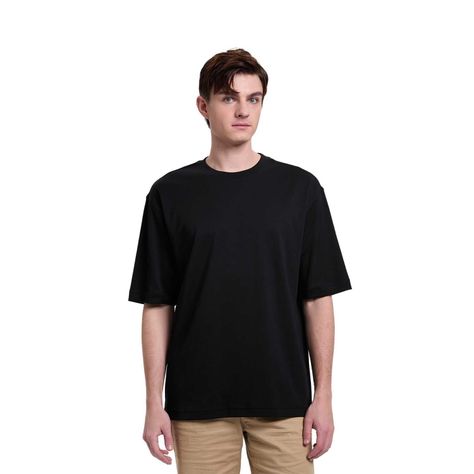 Polera Hombre Loose Fit Negro Fashion's Park-0