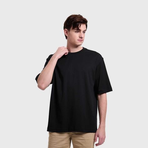 Polera Hombre Loose Fit Negro Fashion's Park-1
