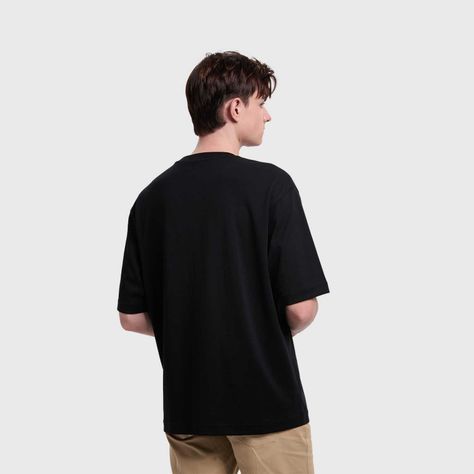 Polera Hombre Loose Fit Negro Fashion's Park-2
