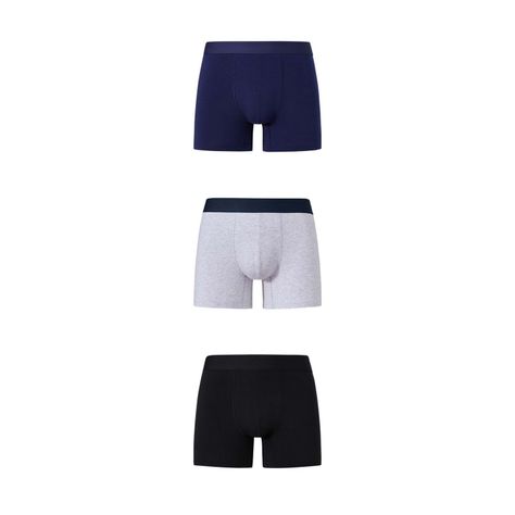 Boxer Hombre Tripack Liso Negro I Fashion's Park-0