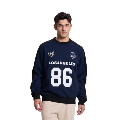 Poleron Hombre College Azul Fashion's Park-0