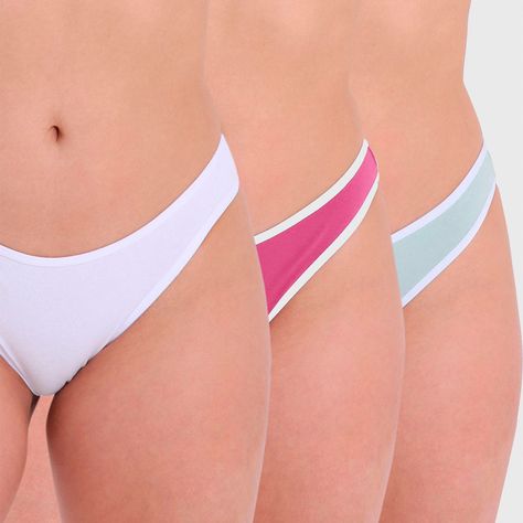 Calzón Mujer Tripack Bikini Menta-6