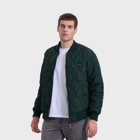 Chaqueta Hombre Bomber Verde Militar I Fashion's Park-1