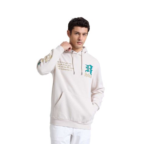 Polerón Hombre Print Beige Fashions Park-0