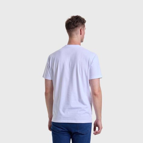 Polera Hombre Cuello V Básica Blanco Fashion's Park-2