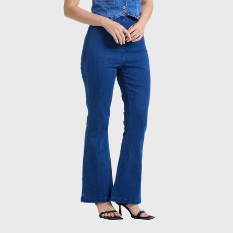Jeans Mujer Flare Jeggins Azul Fashion's Park-1