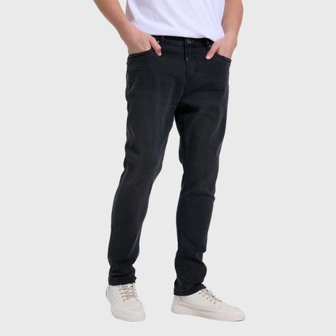 Jeans Hombre Skinny 101 Negro Fashion's Park-1