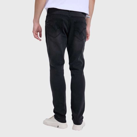 Jeans Hombre Skinny 101 Negro Fashion's Park-2