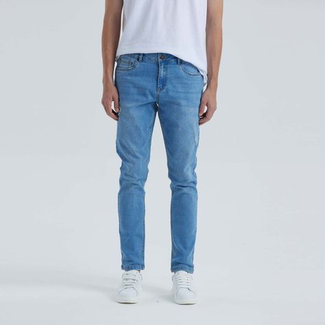 Jeans Hombre Skinny 505 Celeste-0