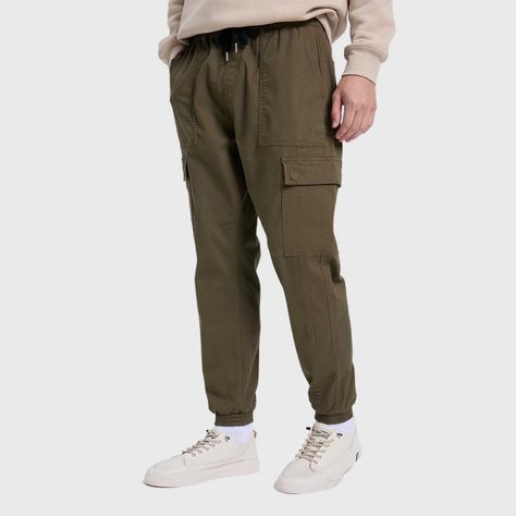 Jeans Hombre Jogger Carpintero Verde Militar Fashion's Park-1
