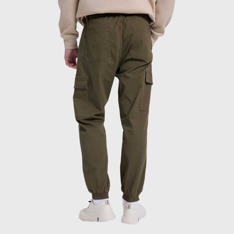 Jeans Hombre Jogger Carpintero Verde Militar Fashion's Park-2