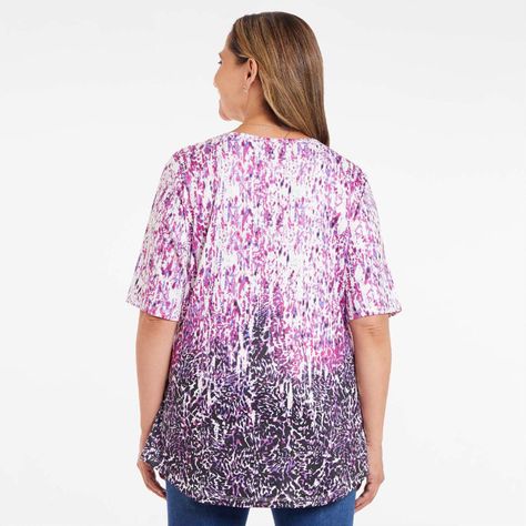 Polera Full Print Negro Mujer-2