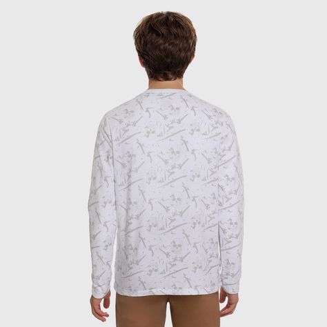 Polera Niño Posicional Print Blanco-1