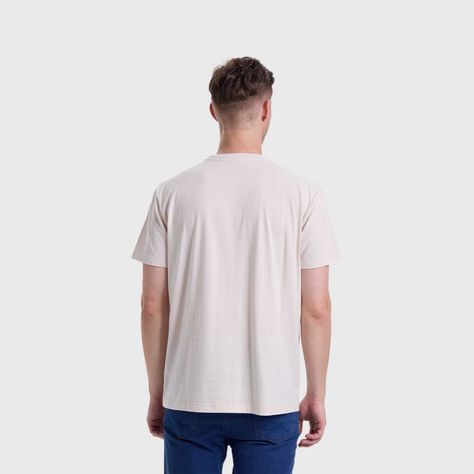 Polera Hombre Cuello V Básica Beige Fashion's Park-2