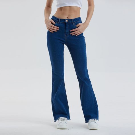 Jeans Mujer Flare Monse Flare Azul Fashion´s Park-0