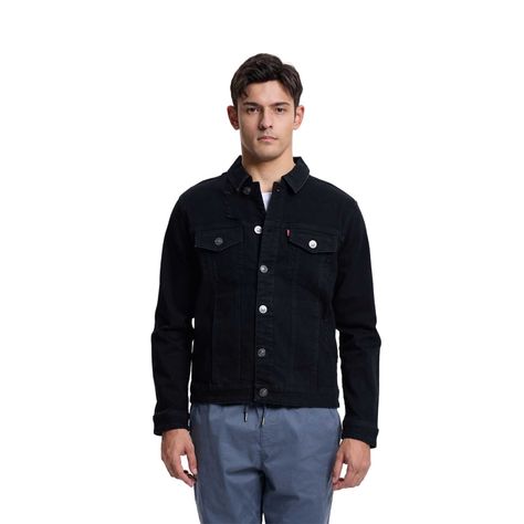 Chaqueta Hombre Roturas Negro Fashions Park-0