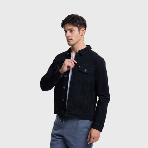 Chaqueta Hombre Roturas Negro Fashions Park-1