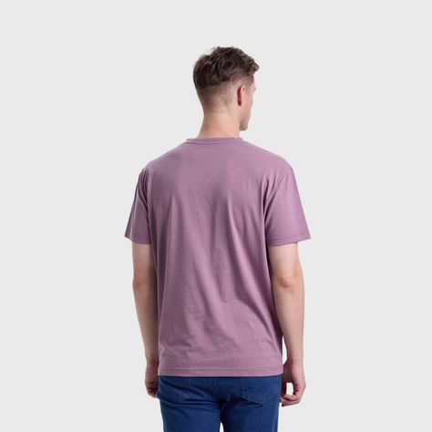 Polera Hombre Cuello V Básica Malva Fashion's Park-2