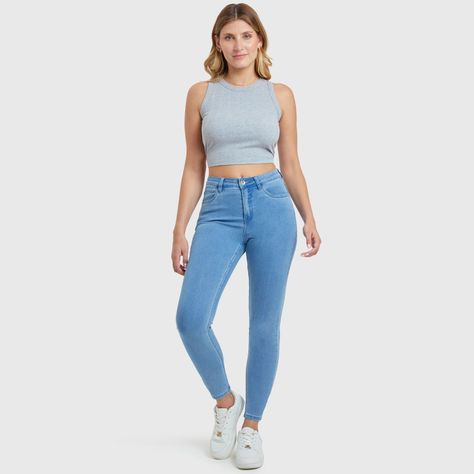 Jeans Super Skinny Emilia Azul Electrico Mujer-3
