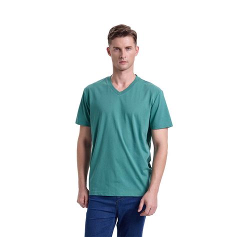 Polera Hombre Básica Verde I Fashions Park-0
