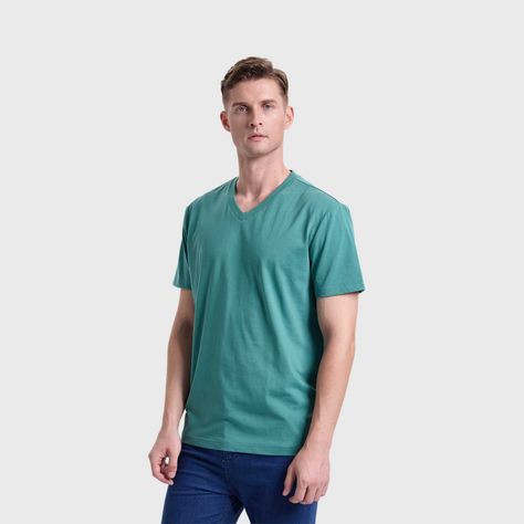 Polera Hombre Básica Verde I Fashions Park-1